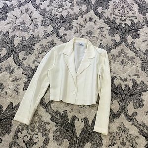 White Linen Blazer